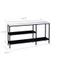 SIMP Grid Shelf with Natural Sintered Stone Top SIMP Grid Shelf with Natural Sintered Stone Top