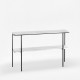 Two layer Marble Metal Shelf, Natural White Marble Top Two layer Marble Metal Shelf, Natural White Marble Top