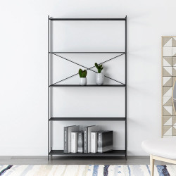 SIMP Cross Metal Grid Shelf W60 White