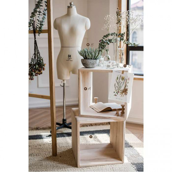 Oak Shelf Unit H40 Oak Shelf Unit H40