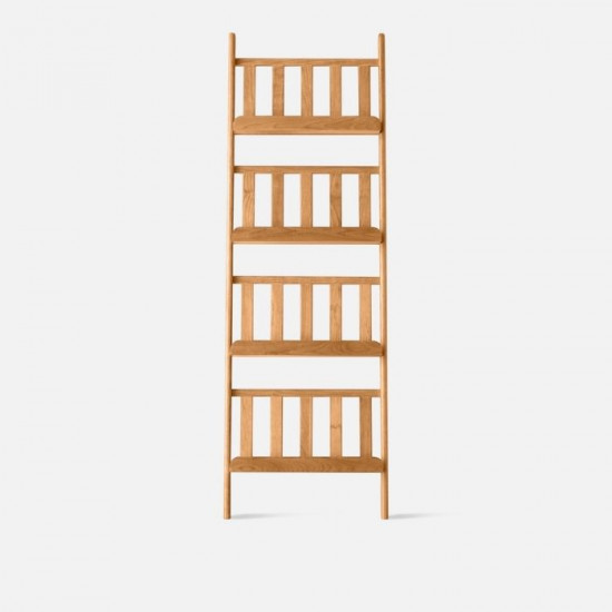 NADINE Book Rack, Cherry Wood NADINE Book Rack, Cherry Wood