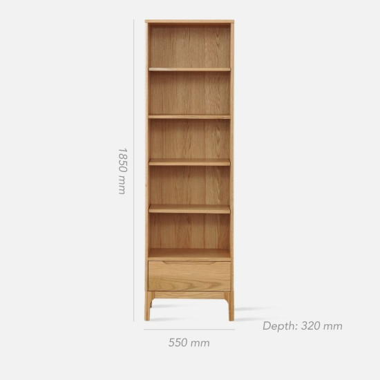 [SALE] DANA Bookshelf, W55, Oak