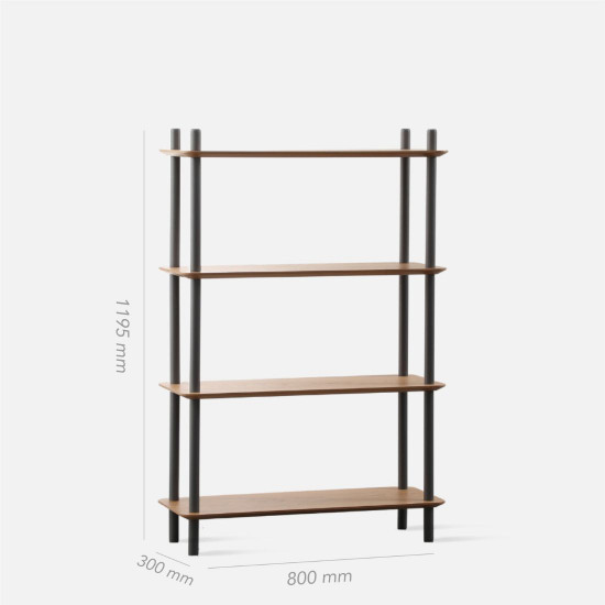 ADAMS Metal Bookshelf, M