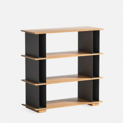 VIGGO Metal Shelf 3 layers, Oak, H100 [SALE]