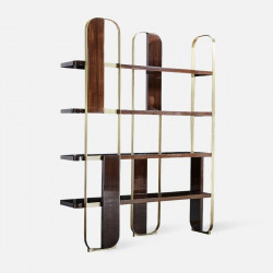 STORA Stainless steel bookshelf, L152