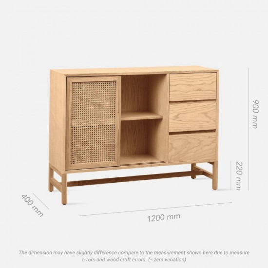 SEN RATTAN Side Board with drawer L120 [SALE] 