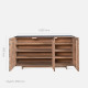 KAMI Sideboard 3 Doors L160, Reclaimed Wood (Display) KAMI Sideboard 3 Doors L160, Reclaimed Wood (Display)