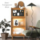 NADINE Glass Cabinet W60, Cherry Wood NADINE Glass Cabinet W60, Cherry Wood