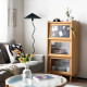 NADINE Glass Cabinet W60, Cherry Wood NADINE Glass Cabinet W60, Cherry Wood
