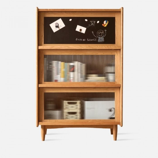 [SALE] NADINE Blackboard Cabinet W80, Cherry Wood
