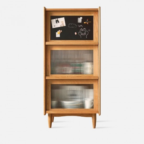 [SALE] NADINE Blackboard Cabinet W60, Cherry Wood