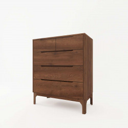 [SALE] DANA Chest of Drawers W80, Walnut