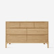 DANA Chest of Drawers W125, Oak DANA Chest of Drawers W125, Oak