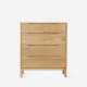 [SALE] DANA Chest of Drawers W80, Oak