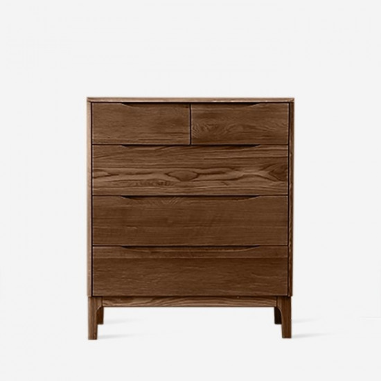 [SALE] DANA Chest of Drawers W80, Walnut