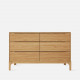 [SALE] DANA Chest of Drawers 6D, W125, Oak