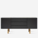 NOVA side board L180, Black NOVA side board L180, Black