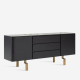 NOVA side board L180, Black NOVA side board L180, Black