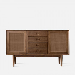 ALYA Vintage Sideboard, walnut brown