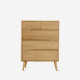 ZIPLINE Chest of Drawers, W70, Oak