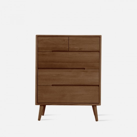 ZIPLINE Chest of Drawers W70, Walnut