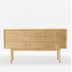 OAKI Chest of Drawers 9, Oak, L150 OAKI Chest of Drawers 9, Oak, L150