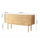 OAKI Chest of Drawers 9, Natural Walnut OAKI Chest of Drawers 9, Natural Walnut