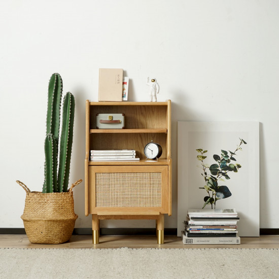 RATTAN Little Bookshelf H83, Cherry Wood RATTAN Little Bookshelf H83, Cherry Wood