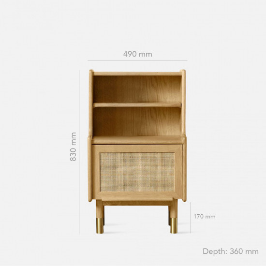RATTAN Little Bookshelf H83, Cherry Wood RATTAN Little Bookshelf H83, Cherry Wood