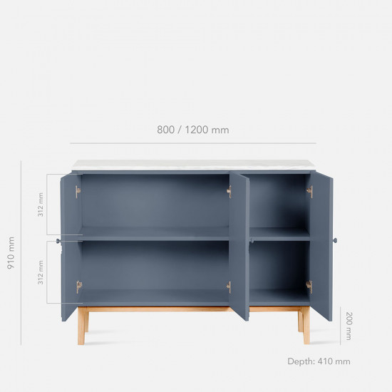 Maburu Console L120, Grey Maburu Console L120, Grey