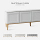 MABURU TV stand L200, White MABURU TV stand L200, White
