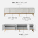 MABURU TV stand L200, White MABURU TV stand L200, White