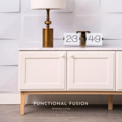 MABURU TV stand L200, Coral Bisque
