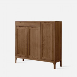 DANA Shoe Cabinet, 3-Door, Walnut [SALE]