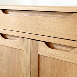 DANA Shoe Cabinet, 3-Door, Oak [SALE]