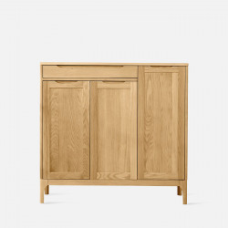 DANA Shoe Cabinet, 3-Door, Oak