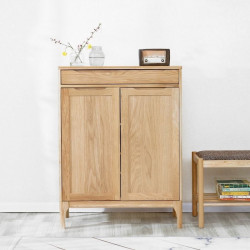 DANA Shoe Cabinet, 2-Door, W80, Walnut [SALE]