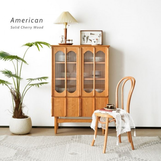 NADINE Vintage bookshelf, H128, Natural Walnut NADINE Vintage bookshelf, H128, Natural Walnut