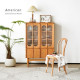 NADINE Vintage bookshelf, H128, Natural Walnut NADINE Vintage bookshelf, H128, Natural Walnut