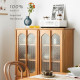 NADINE Vintage bookshelf, H128, Natural Walnut NADINE Vintage bookshelf, H128, Natural Walnut
