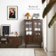 NADINE Vintage bookshelf, H128, Natural Walnut NADINE Vintage bookshelf, H128, Natural Walnut