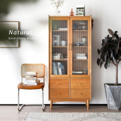 [SALE] NADINE Bookshelf, Cherry, W80