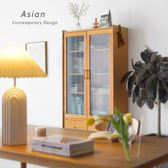 [SALE] NADINE Bookshelf, Cherry, W80