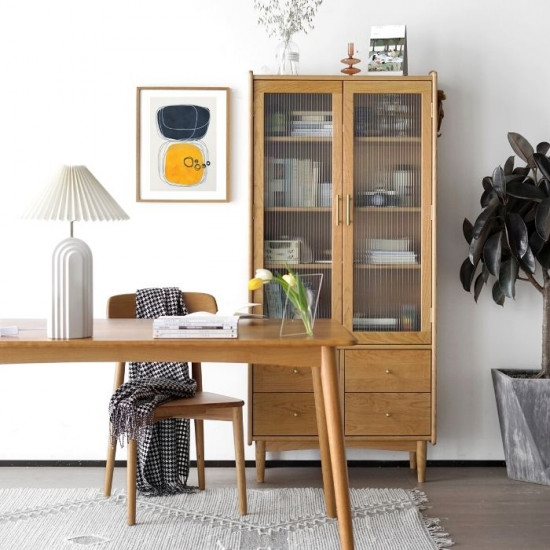 NADINE Bookshelf, Oak, W80 NADINE Bookshelf, Oak, W80