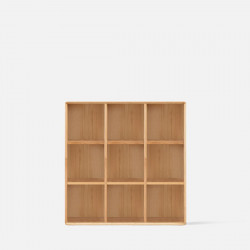 ELGIN Square Bookshelf, no door, Oak, 3*3