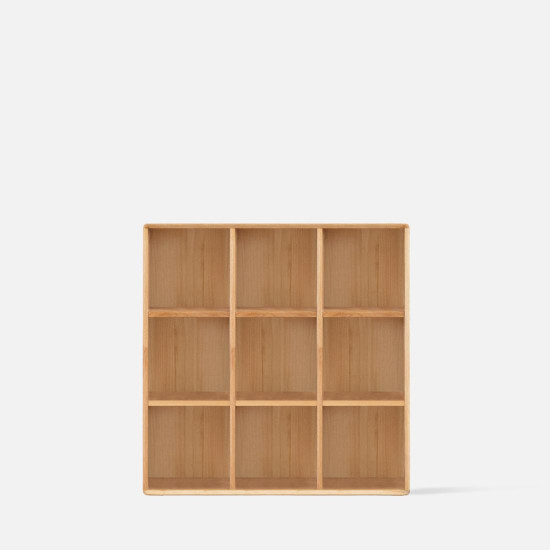 ELGIN Square Bookshelf, no door, Oak, 3*3