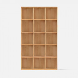 ELGIN Square Bookshelf, no door, Oak, 3*5