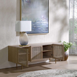 OAKI Rattan TV Cabinet, L180 [Display]