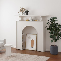 Fireplace Shelf, Round corner