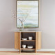OAKI Rattan Sideboard with Terrazzo Top, Walnut Brown OAKI Rattan Sideboard with Terrazzo Top, Walnut Brown